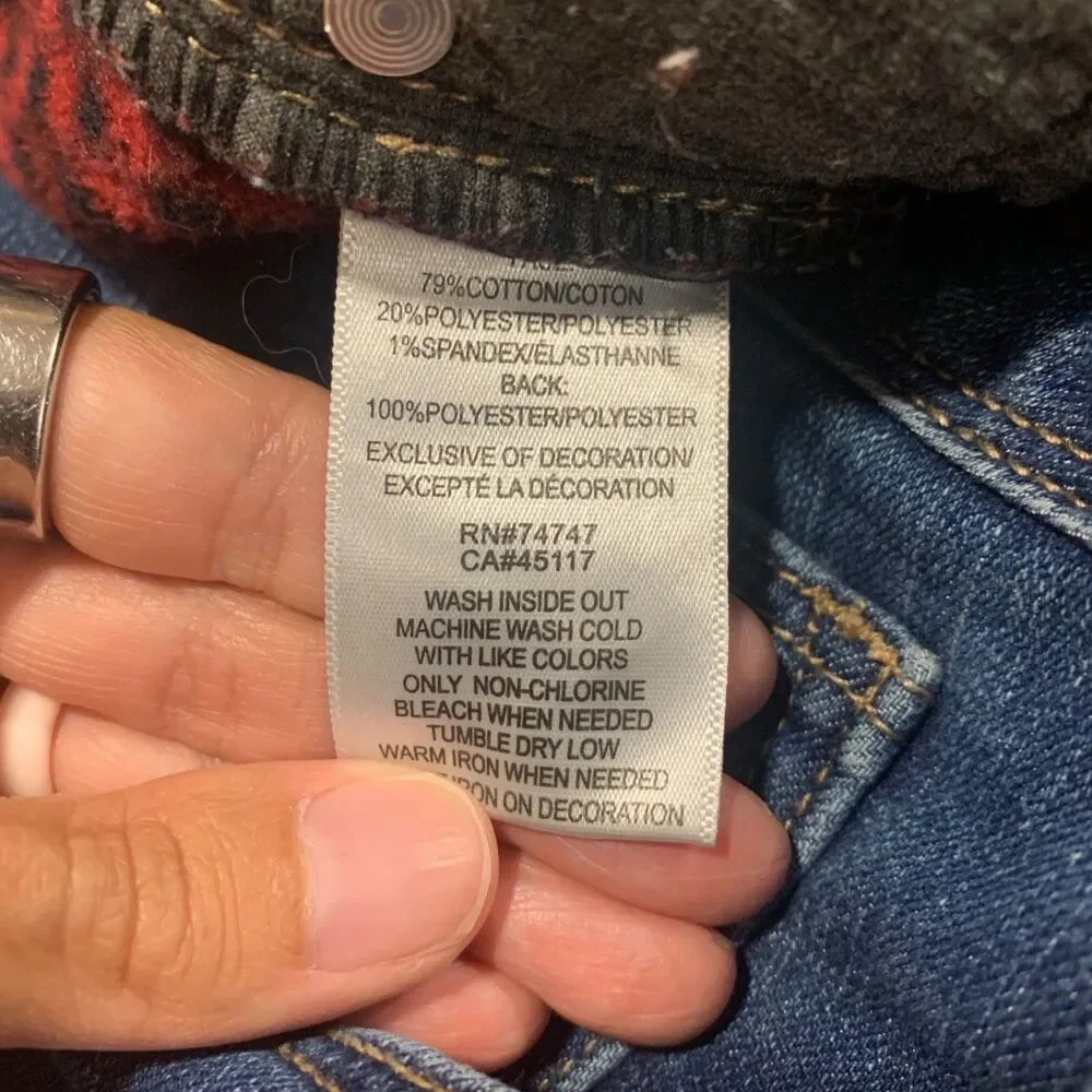 Natural Reflections Womens Flannel Lined Medium Wash Jeans 16 Outdoors Workwear